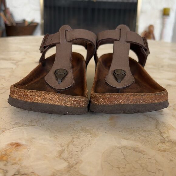 Birkenstock Birko-Flor Birkibuc Sandals - Stone Gray - Picture 12 of 14